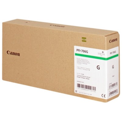 Canon PFI-706G Green/Žalia plačiaformačio spausdintuvo rašalo kasetė, 700 ml