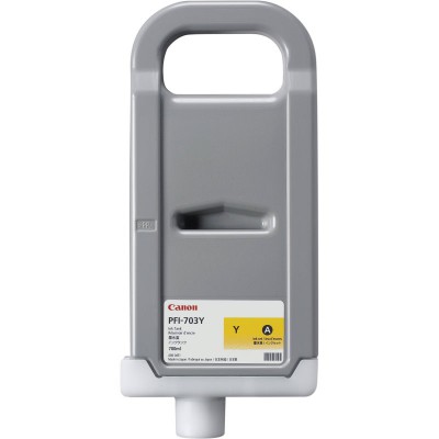 Canon PFI-703Y Yellow/Geltona plačiaformačio spausdintuvo rašalo kasetė, 700 ml