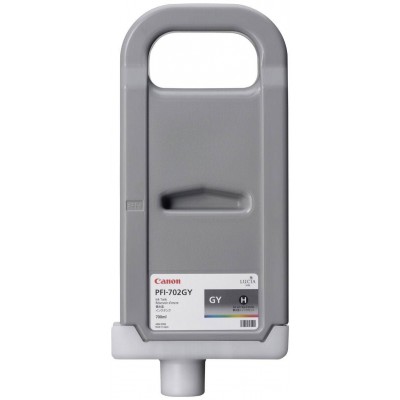 Canon PFI-702GY Gray/Pilka plačiaformačio spausdintuvo rašalo kasetė, 700 ml