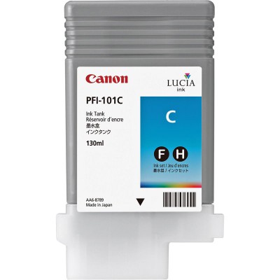 Canon PFI-101C Cyan/Žydra plačiaformačio spausdintuvo rašalo kasetė, 130 ml