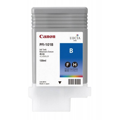 Canon PFI-101B Blue/Mėlyna plačiaformačio spausdintuvo rašalo kasetė, 130 ml