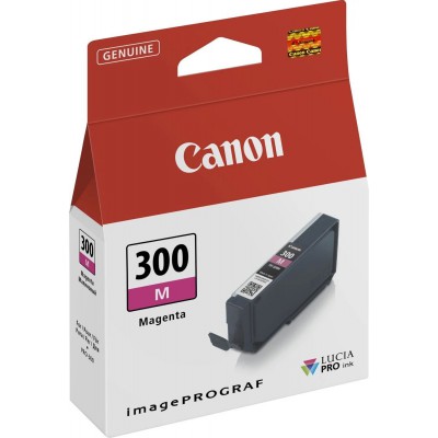 Canon PFI-300M Magenta/Purpurinė rašalinio spausdintuvo rašalo kasetė, 14 ml