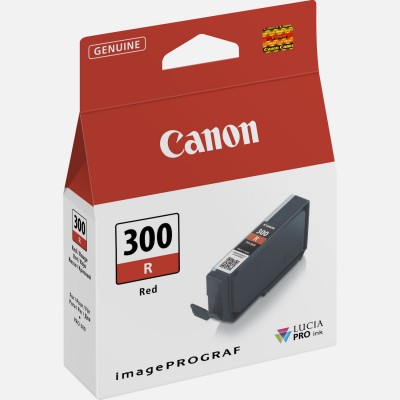 Canon PFI-300R Red/Raudona rašalinio spausdintuvo rašalo kasetė, 14 ml