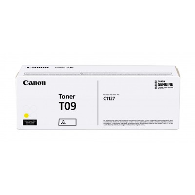 Canon T09 Yellow/Geltona lazerinio spausdintuvo tonerio kasetė, 5900 psl.