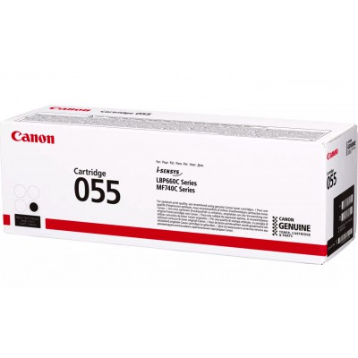 Canon 055 Black/Juoda lazerinio spausdintuvo tonerio kasetė, 2300 psl.