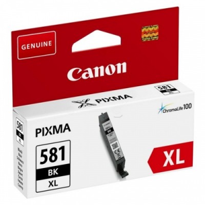 Canon CLI-581BK XL  Black/Juoda rašalinio spausdintuvo rašalo kasetė, didelės talpos, 8.3 ml