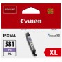 Canon CLI-581PB XL Photo Blue/Foto mėlyna rašalinio spausdintuvo rašalo kasetė, didelės talpos, 8.3 ml