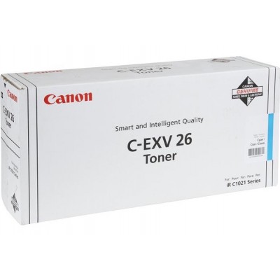 Canon C-EXV26C Cyan/Mėlyna lazerinio spausdintuvo tonerio kasetė, 6000 psl.