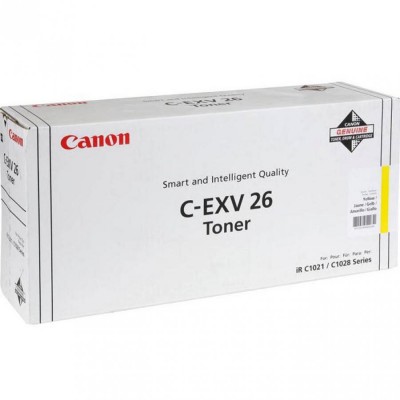 Canon C-EXV26Y Yellow/Geltona lazerinio spausdintuvo tonerio kasetė, 6000 psl.