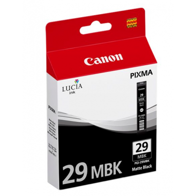 Canon PGI-29MBK Matte Black/Matinė juoda rašalinio spausdintuvo rašalo kasetė, 36 ml