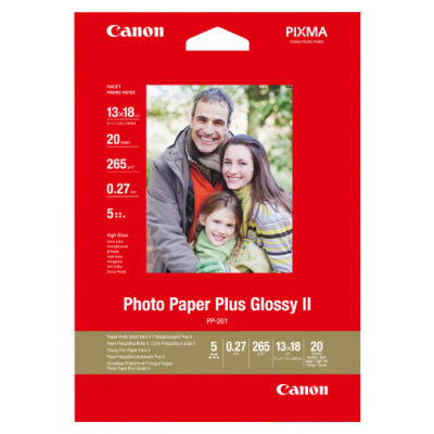 Canon Plus Glossy II PP-201 Ypač blizgus 13x18 cm fotopopierius 265g/m², 20 vnt.
