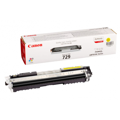 Canon 729Y Yellow/Geltona lazerinio spausdintuvo tonerio kasetė, 1000 psl.