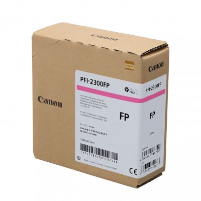 Canon PFI-2300FP Fluorescent Pink/Fluorescentinė rožinė plačiaformačio spausdintuvo rašalo kasetė, 330 ml