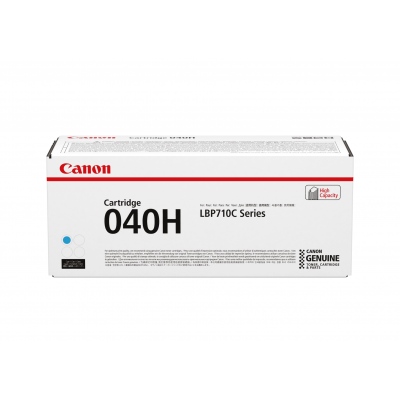 Canon 040H C Cyan/Mėlyna lazerinio spausdintuvo tonerio kasetė, didelės talpos, 10000 psl.