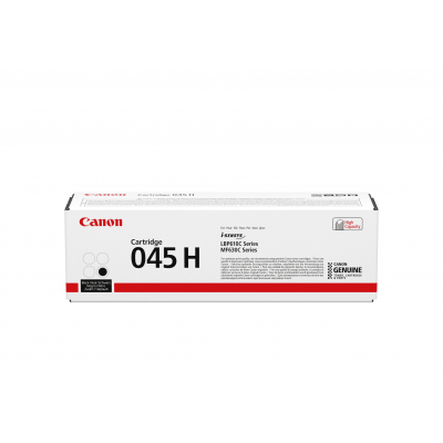 Canon 045H BK Black/Juoda lazerinio spausdintuvo tonerio kasetė, didelės talpos, 2800 psl.