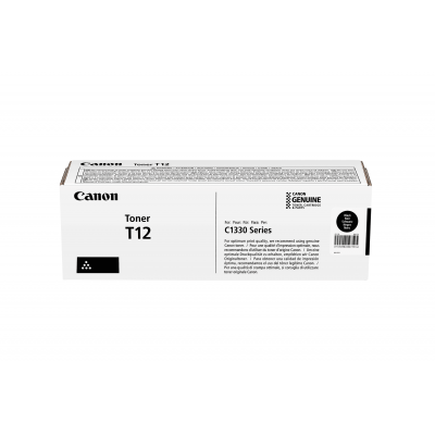 Canon T12BK Black/Juoda lazerinio spausdintuvo tonerio kasetė, 7400 psl.