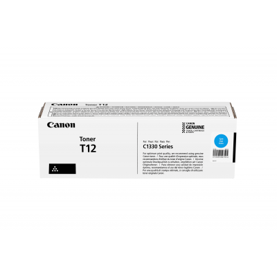 Canon T12C Cyan/Mėlyna lazerinio spausdintuvo tonerio kasetė, 5300 psl.