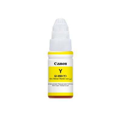 Canon GI-490Y Yellow/Geltona rašalinio spausdintuvo rašalo kasetė, 70 ml