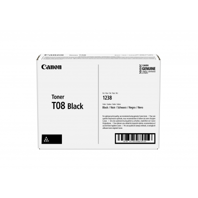 Canon T08 Black/Juoda lazerinio spausdintuvo tonerio kasetė, 11000 psl.