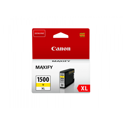 Canon PGI-1500Y XL Yellow/Geltona rašalinio spausdintuvo rašalo kasetė, didelės talpos, 12 ml