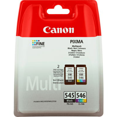 Canon PG-545/CL-546 Rašalo kasečių rinkinys, juoda ir spalvota