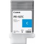 Canon PFI-107C Cyan/Žydra plačiaformačio spausdintuvo rašalo kasetė, 130 ml