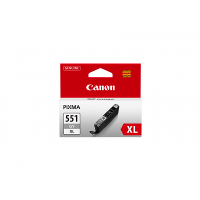 Canon CLI-551GY XL Gray/Pilka rašalinio spausdintuvo rašalo kasetė, didelės talpos, 11 ml