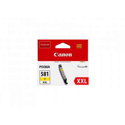 Canon CLI-581Y XXL Yellow/Geltona rašalinio spausdintuvo rašalo kasetė, didelės talpos, 11.7 ml