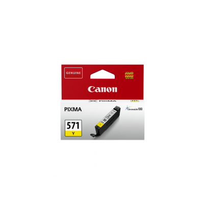 Canon CLI-571Y Yellow/Geltona rašalinio spausdintuvo rašalo kasetė, 6.5 ml