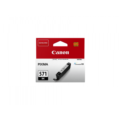 Canon CLI-571BK Black/Juoda rašalinio spausdintuvo rašalo kasetė, 6.5 ml