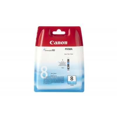 Canon CLI-8C Cyan/Mėlyna rašalinio spausdintuvo rašalo kasetė, 14 ml