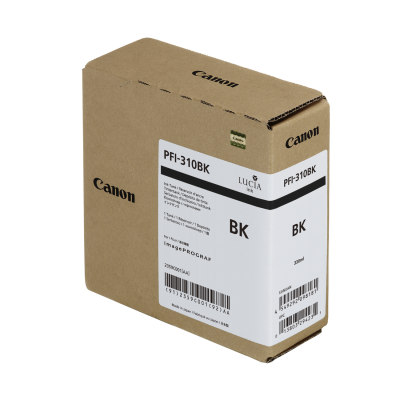 Canon PFI-310BK Black/Juoda plačiaformačio spausdintuvo rašalo kasetė, 330 ml