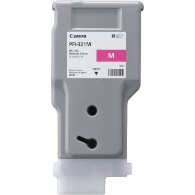 Canon PFI-321M Magenta/Purpurinė plačiaformačio spausdintuvo rašalo kasetė, 300 ml