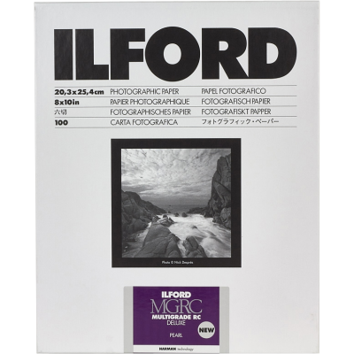 Ilford Multigrade RC Deluxe Pearl 20,3x25,4 cm nespalvotas foto popierius 190g/m², 100 vnt.