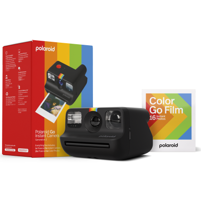 Polaroid Momentinis fotoaparatas Go Gen 2 E-box Black, su Go Film fotoplokštelėmis, 16 vnt., juodas