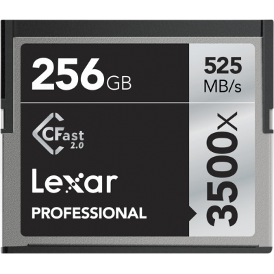 Lexar Atminties kortelė Pro 3500X Cfast (VPG-130) R525/W445, 256GB