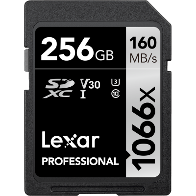 Lexar Atminties kortelė SDXC Pro 1066x U3 UHS-I R160/W120 (V30), 256GB