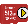 Lexar Atminties kortelė microSDXC PLAY UHS-I/A2/U3 R160/W100 (V30), 512GB