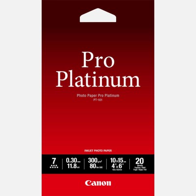 Canon PT-101 Aukščiausios kokybės, blizgus 10x15 cm fotopopierius 300g/m², 20 vnt.