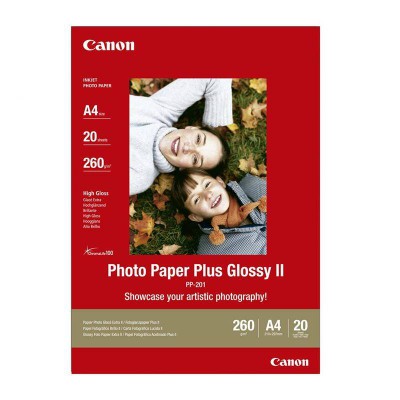 Canon PP-201 Ypač blizgus A4 fotopopierius 260g/m², 20 vnt.