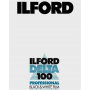 Ilford Nespalvota fotojuostelė 100 Delta 4x5", 25 vnt.