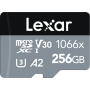 Lexar Atminties kortelė microSDXC SILVER 1066x UHS-I/U1/A2 R160/W120 (V30), 256GB