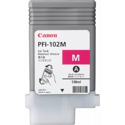 Canon PFI-102M Magenta/Purpurinė rašalinio spausdintuvo rašalo kasetė, 130 ml