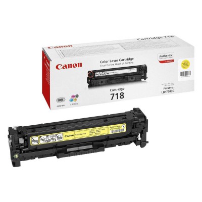 Canon 718Y Yellow/Geltona lazerinio spausdintuvo tonerio kasetė, 2900 psl.