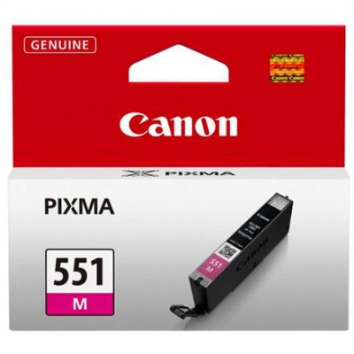 Canon CLI-551M Magenta/Purpurinė rašalinio spausdintuvo rašalo kasetė, 7 ml