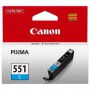 Canon CLI-551C Cyan/Žydra rašalinio spausdintuvo rašalo kasetė, 7 ml