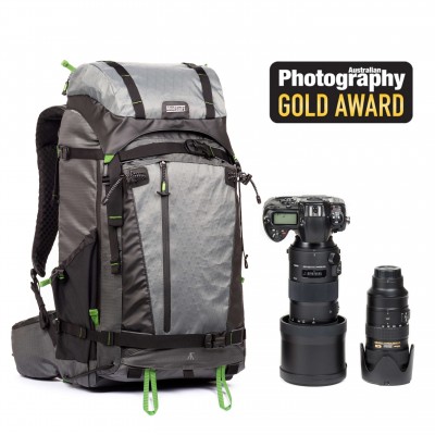 Think Tank Kuprinė MindShift BackLight Elite 45L, Storm Grey, pilka