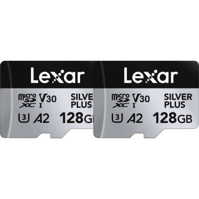 Lexar microSDXC Professional SILVER Plus UHS-I/U3/A2/4K R205/W150 (V30) 128GB - 2pack