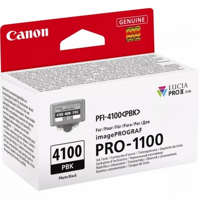 Canon PFI-4100PBK Photo Black/Foto juoda plačiaformačio spausdintuvo rašalo kasetė, 80 ml