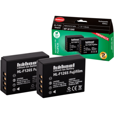 Hähnel Fotoaparato baterija Fujifilm HL-F126s / NP-W126S, dviguba pakuotė